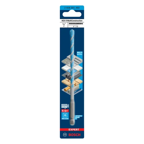Broca Multiconstruccion HEX-9 1/4" X 6MM