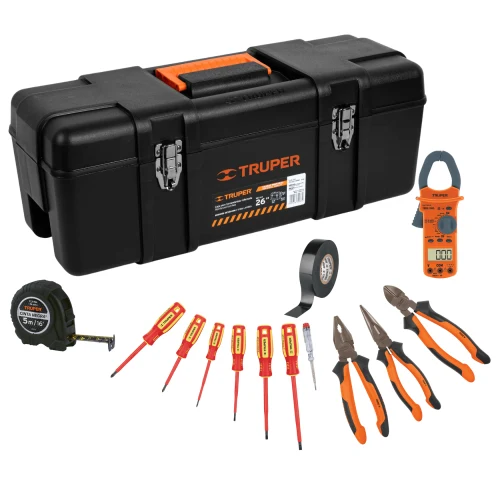 Caja para Herramientas 26" + Kit Electricista