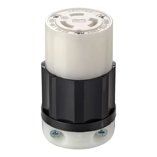 Conector Aéreo Leviton NEMA L10-20R de 20A 125/250V con Seguro