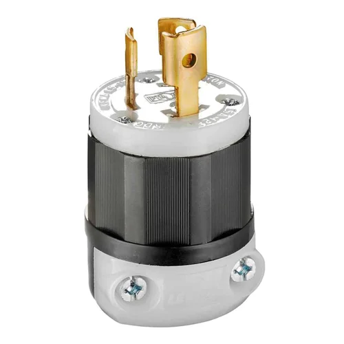Enchufe Industrial Twist-Lock Leviton 15A 125V NEMA L5-15P con Seguro