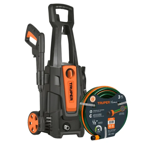 Hidrolavadora Electrica Alta Presion 1800Psi 1500W + Manguera 10 M