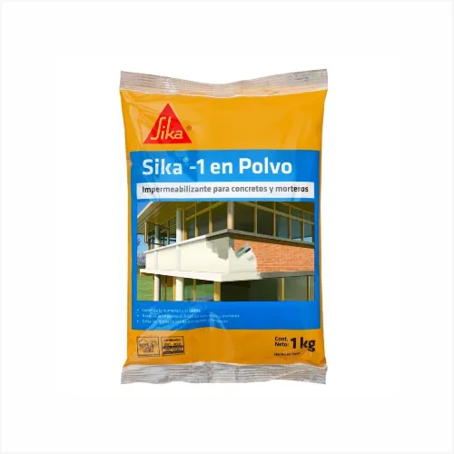ADITIVO IMPERMEABILIZANTE PARA CONCRETOS Y MORTEROS SIKA-1 EN POLVO X 1KG