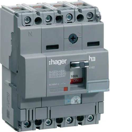 Interruptor Termomagnético Caja Moldeada Hager 3P 160A 35kA