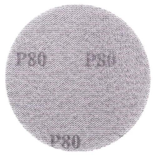 Lija Velcro con Malla Abrasiva- D 5 (125MM.) – Grano 80 – 10 Unid.