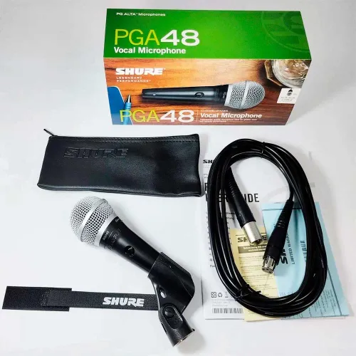 MICRÓFONO  PROFESIONAL VOCAL DINÁMICO CARDIOIDE XLR PGA48