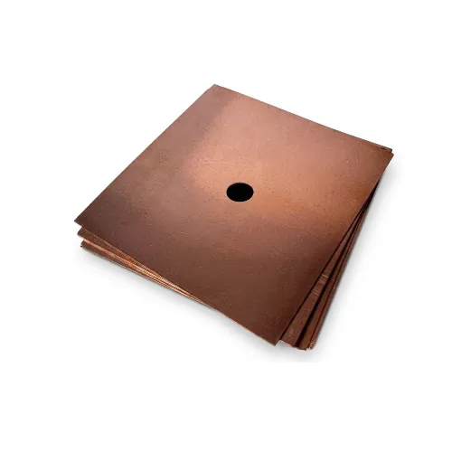PLANCHA DE COBRE ANTIRROBO PARA VARILLA