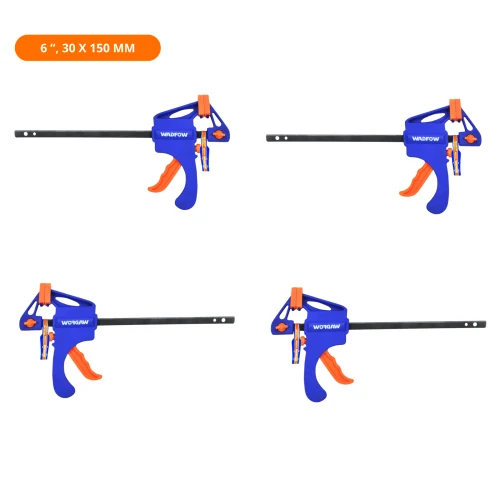 Prensa Rápida Auto Ajustable 6" Pack 4 Unidades