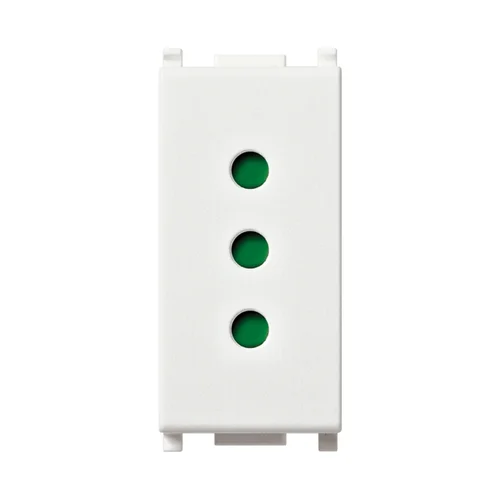 Tomacorriente 3 en Línea 2P+T 10A 250V Naranja SISSA