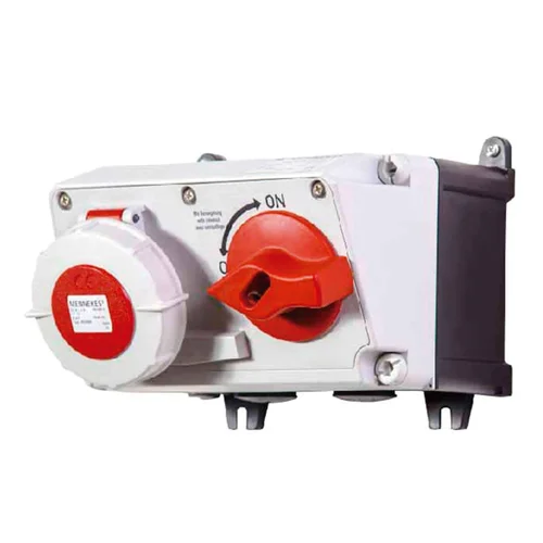 Tomacorriente de Sobreponer 32A 3P+T 415V con Enclavamiento IP67 Mennekes
