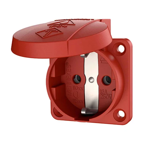 Tomacorriente Empotrable Schuko Mennekes 16A 2P+T 250V Rojo IP54