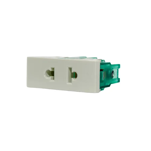 Tomacorriente Simple Universal 10A 250V Blanco SISSA
